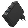 Gembird TA-UC-PDQC100LCD-01-BK mobile device charger Laptop, Smartphone Black AC Fast charging Indoor