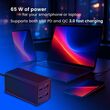 Gembird TA-UC-2A2C-PD65-01-BK mobile device charger Laptop, Smartphone Black AC Fast charging Indoor