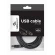 Gembird 4.5m USB 2.0 A/B M USB cable USB A USB B Black