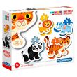 CLEMENTONI Wild Animals My First Puzzle 3-6-9-12pcs