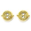 THE CARAT SHOP Harry Potter Time Turner gold plated stud earrings