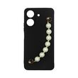 Vivid Silicone Case Pearl Chain Redmi 13C Black
