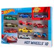 MATTEL Hot Wheels blister 10 assorted cars