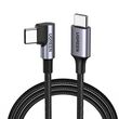 Ugreen USB-C (straight) / USB-C (angled) PD QC 60W 3A 0.5m US255 (grey)