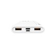 SILICON POWER QP15 Powerbank External battery 10000 mAh 2x USB QC 3.0 1x USB-C PD (SP10KMAPBKQP150W) White