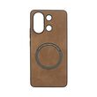 Vivid Magsafe Wooden Pattern Case Redmi Note 13 4G Brown
