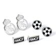 THE CARAT SHOP Real Madrid set 3 Pairs of earrings