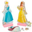 WOOMAX Disney Princess dresses wooden magnetic set