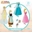 WOOMAX Disney Cinderella dresses wooden magnetic set