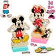 WOOMAX Disney Minnie dresses wooden magnetic set
