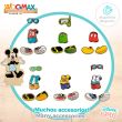 WOOMAX Disney Minnie dresses wooden magnetic set