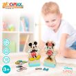 WOOMAX Disney Minnie dresses wooden magnetic set