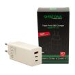 PATONA Premium Charger GaN PD100W 2xUSB-C 1xUSB-A PD3.0 QC3.0 White