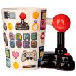 PUCKATOR Game Over Joystick Pixel shaped handle mug PUCKATOR Game Over Joystick Pixel shaped handle mug