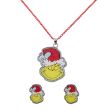 PEERS HARDY The Grinch Christmas Set necklace + earrings
