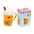 PUCKATOR Foodiemals Latte pumpkin mug with lid 325ml PUCKATOR Foodiemals Latte pumpkin mug with lid 325ml