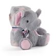 PERLETTI Allie Elephant Soft blanket + plush toy 22cm