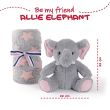 PERLETTI Allie Elephant Soft blanket + plush toy 22cm