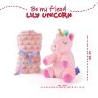 PERLETTI Lily Unicorn Soft blanket + plush toy 22cm
