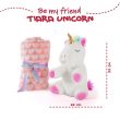 PERLETTI Tiara Unicorn Soft blanket + plush toy 22cm
