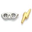 THE CARAT SHOP Harry Potter Lightening Bolt and Glasses stud earrings