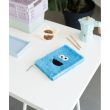 ERIK Sesame Street Cookie Monster A5 premium plush notebook