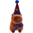 CYP BRANDS FC Barcelona capibara teddy santa hat 35cm