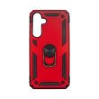 Vivid Ring Rugged Armor Case Samsung Galaxy A25 5G Red