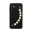 Vivid Silicone Case Pearl Chain Samsung Galaxy A55 5G Black