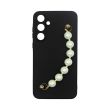 Vivid Silicone Case Pearl Chain Samsung Galaxy A55 5G Black