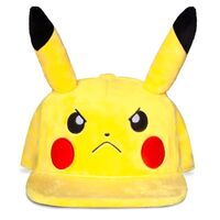 Cap Pokemon Pikachu Mad Face Plush