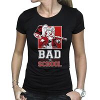T-Shirt Harley Quinn Bad to School Donna L TGGTEX010_L