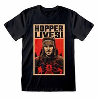 T-Shirt Stranger Things Hopper Lives S4 M STR03009TSBMM