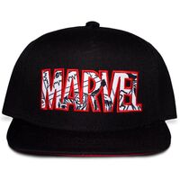 Cap Marvel Logo Rosso Nero
