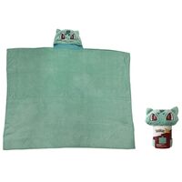 Coperta in Pile con Cappuccio Pokemon Bulbasaur
