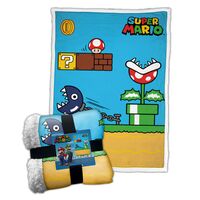 Coperta Sherpa Super Mario Vintage