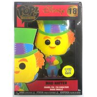 Funko Pin! Alice in Wonderland: Mad Hatter Glow Blacklight 18