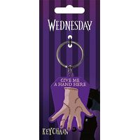 Wednesday Give Me a Hand Here Keychain RK39476C
