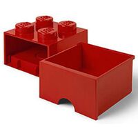 LEGO Brick 4 Drawer Red Container RCL BD4 RD