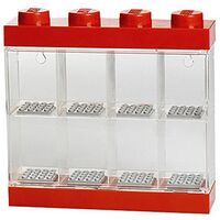LEGO Minifigure Display 8 Slots Red RCL MDC8 RD