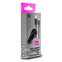 FREAKS Alimentatore Auto 2 USB Slot + Cavo per iPhone