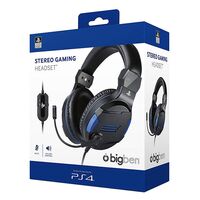 BB PS4 Cuffie con Microfono Stereo Gaming Black