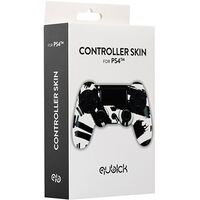QUBICK PS4 Controller Skin Black White