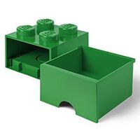 LEGO Brick 4 Drawer Green Container RCL BD4 GR