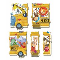EDUCA Puzzle - Shool Bus 2-5pcs