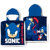 SEGA Sonic The Hedgehog cotton poncho towel