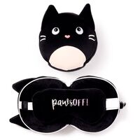 PUCKATOR Relaxeazzz Fine feline cat travel pillow eye mask