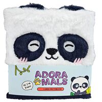 PUCKATOR Adoramals Panda Bear A5 plush notebook