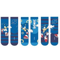 SEGA Sonic the Hedgehog pack 3 kids socks assorted