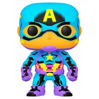 FUNKO POP figure Marvel Captain America Black Light Exclusive